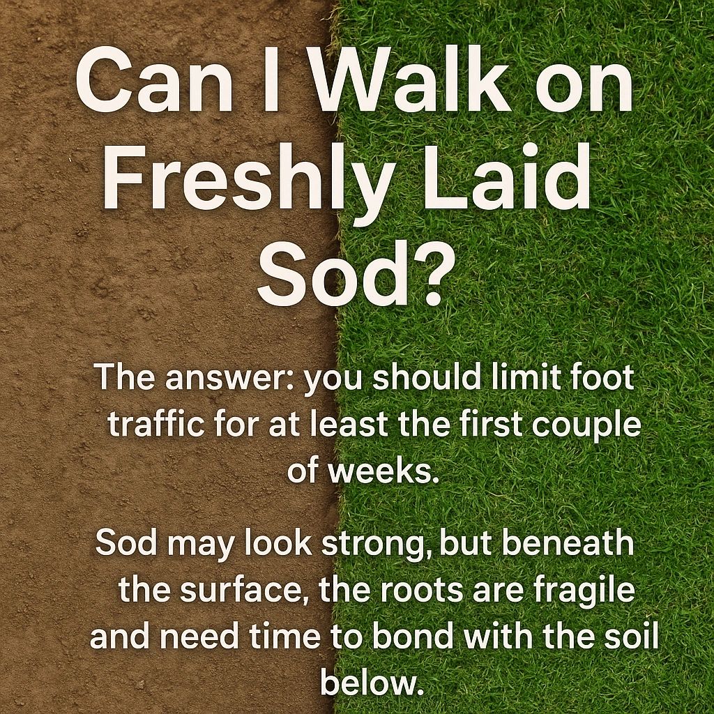 Can I Walk On Freshly Laid Sod?