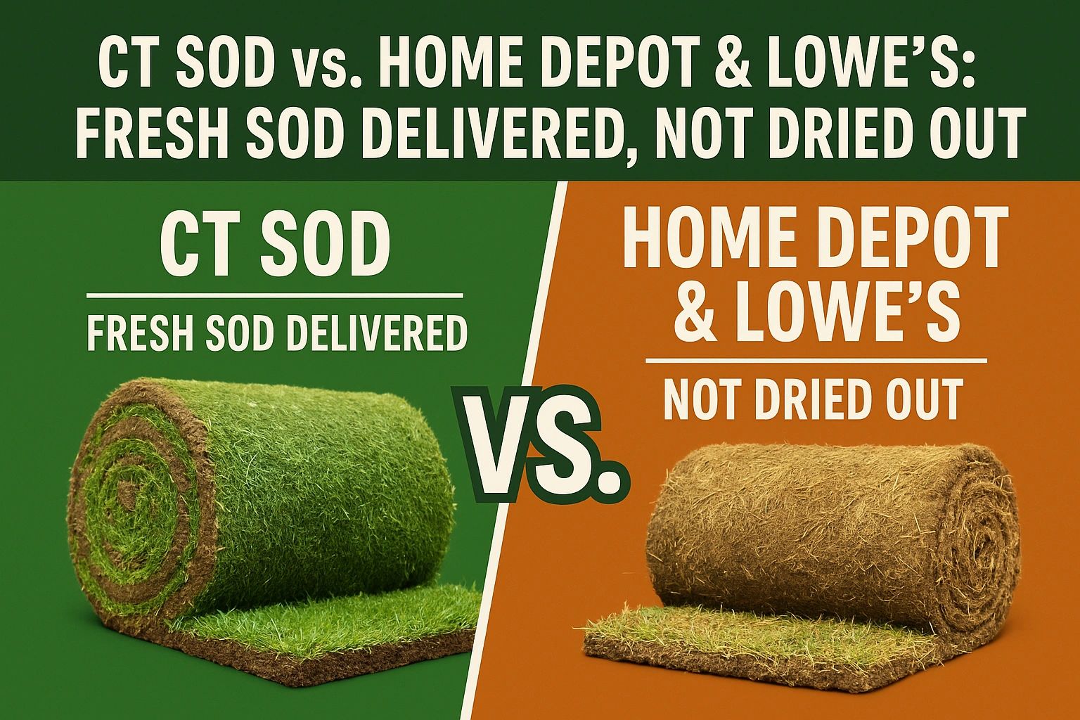 Why Fresh Cut Sod Beats Home Depot and Lowe's Sod