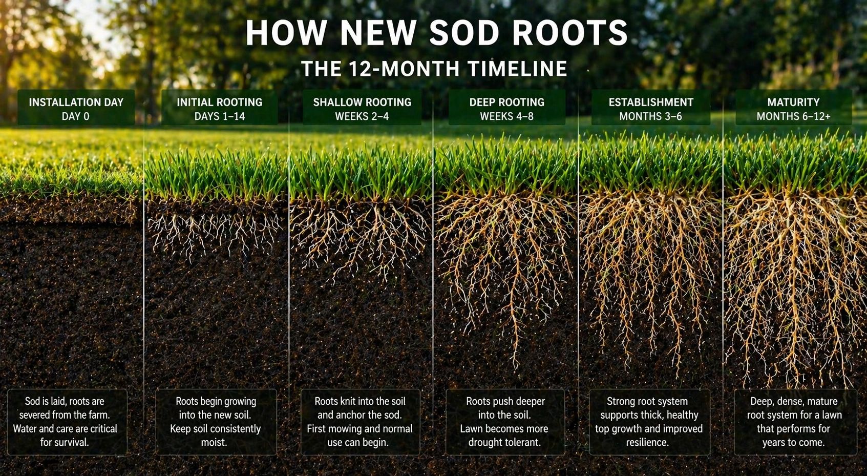 How New Sod Roots: The Complete 12-Month Timeline