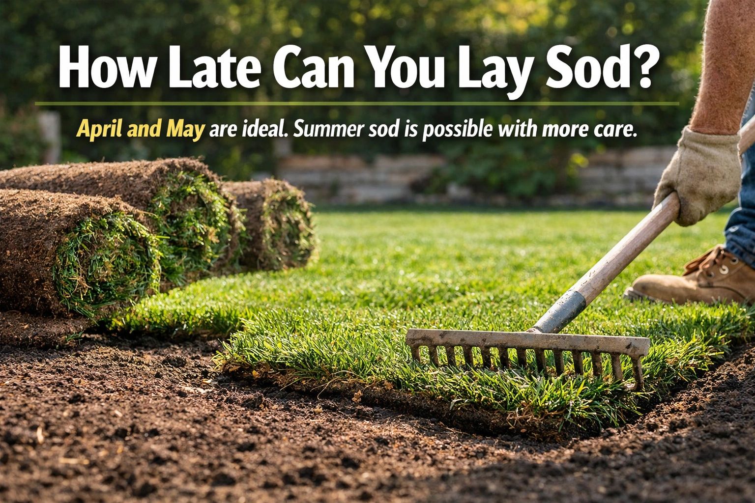 How Late Can You Lay Sod? April, May, June, and Summer Explained