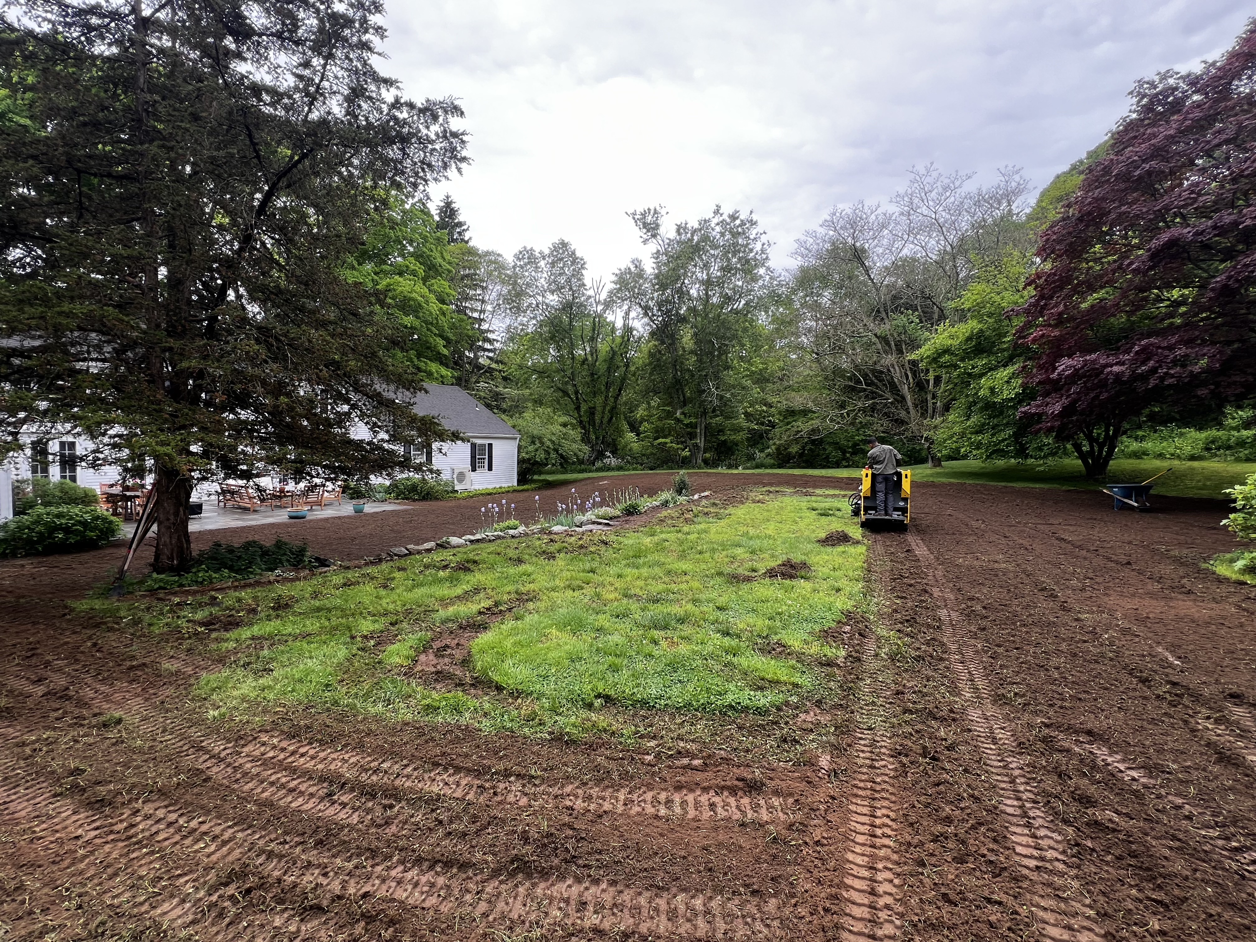 6,000 Square Foot Sod Prep and Old Lawn Removal in Westbrook, CT