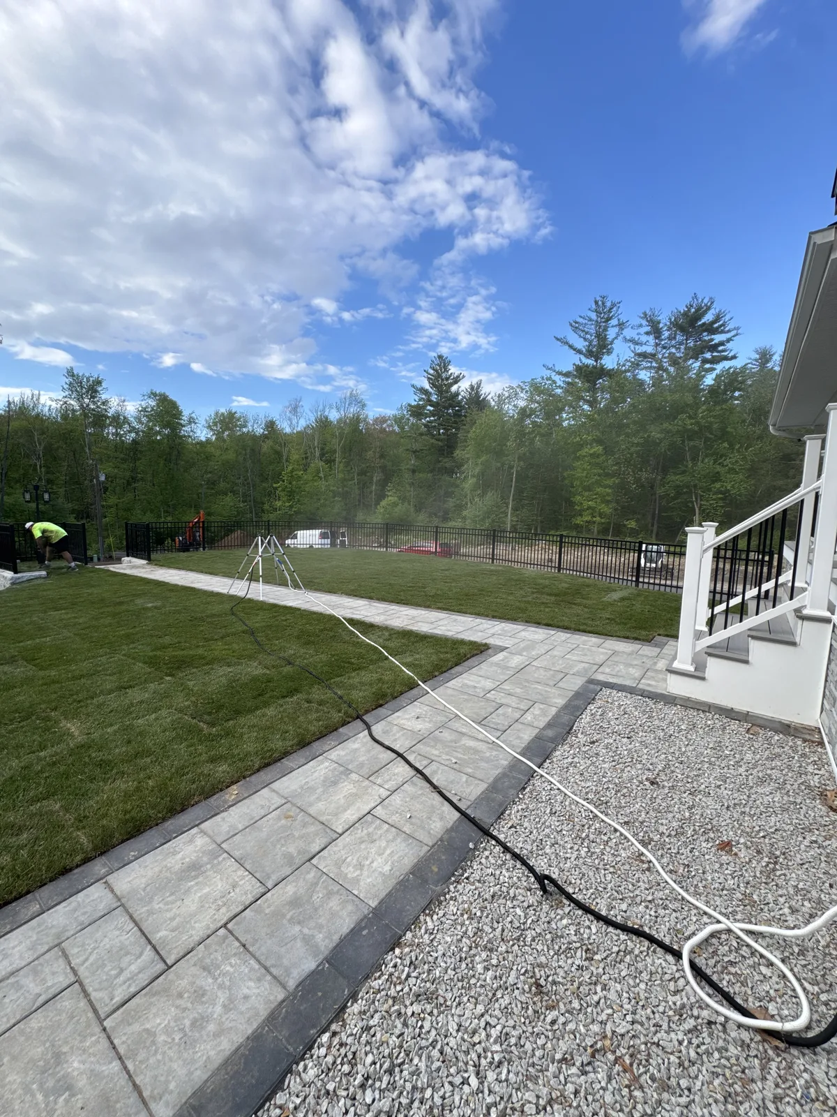 8,000 Square Foot Kentucky Bluegrass Sod Installation in Millbury, MA